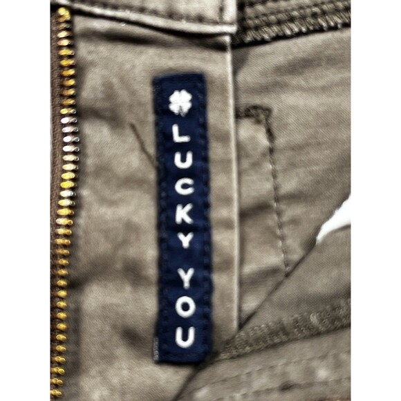 Lucky Brand 121 Slim Straight Men's Pants Brown Casual Chinos Size 34/32 - Picture 9 of 12